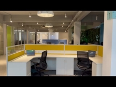 Βέστον Έπιπλα για 4 άτομα Εργασιακό σταθμό Υλικά από αλουμίνιο με διαμέρισμα