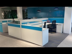 Γραφεία εργασίας Beston Furniture 4 θέσεων με διαχωριστικά πάχους 30mm