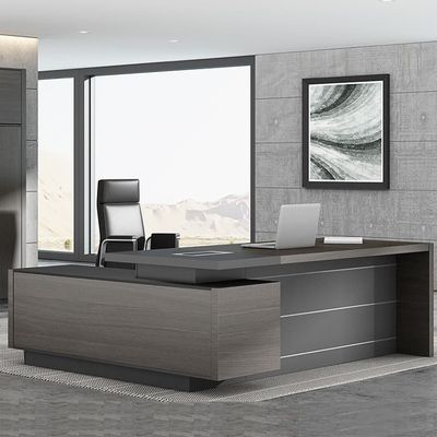 Μέγεθος 1800mm Executive Σετ Έπιπλα Γραφείου ODM Με Συρτάρια