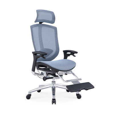 Γκρι Μπλε Ανυψώνοντας Armrest Mesh Καρέκλα γραφείου για άνετη και παραγωγική εργασία