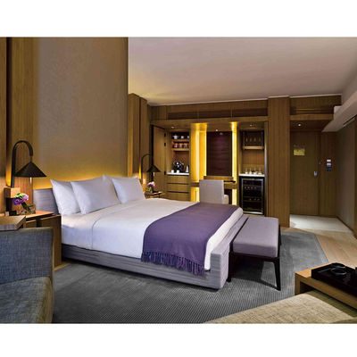 Προσαρμοσμένο Έργο Επίπλων Διαμερισμάτων Ξενοδοχείου 5 Αστέρων Σετ Υπνοδωματίων Ξενοδοχείου Για Ολόκληρο Δωμάτιο