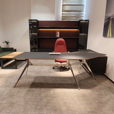 Ζεστά πωλήσεις Γραφείο 1.8m Σύγχρονο Γραφείο Εκτελεστικού Σχήματος L για έπιπλα γραφείου CEO