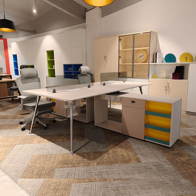 Υψηλής ποιότητας μονωτικό γραφείο ξύλινο γραφείο για 4 άτομα